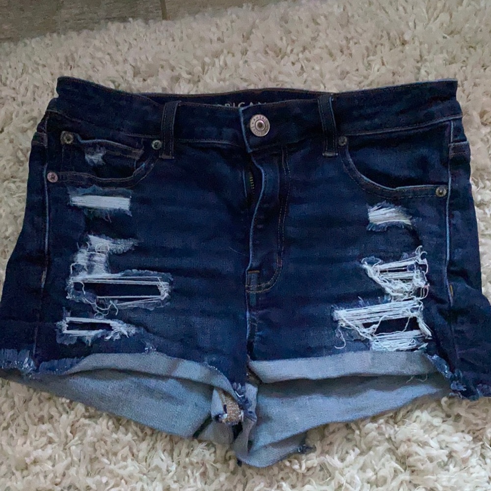 American Eagle Dark Wash Denim Shorts